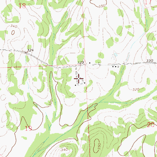 Topographic Map of Sedgefield Plantation, AL
