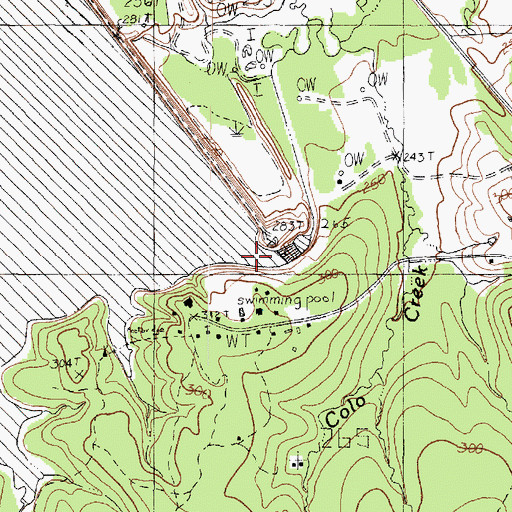 Topographic Map of Boy Scouts of America Camp, TX