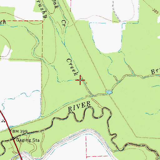 Topographic Map of Boyd Branch, TX