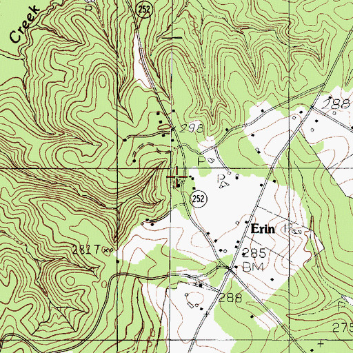 Topographic Map of Boyett Cemetery, TX