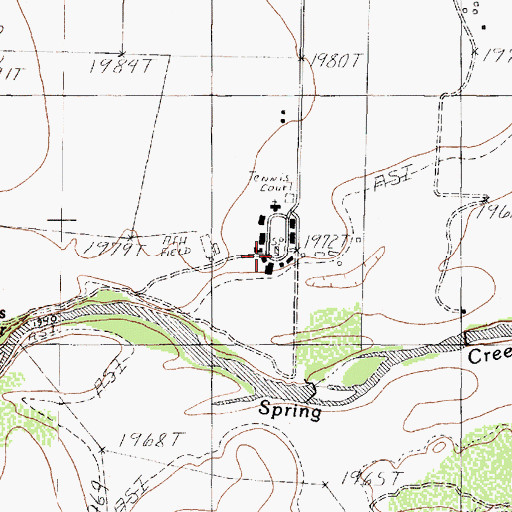 Topographic Map of Boys Ranch West Texas, TX