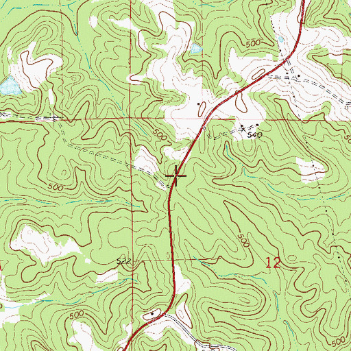 Topographic Map of Smiths Store (historical), AL