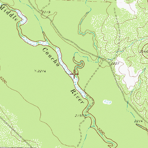 Topographic Map of Bradford Draw, TX