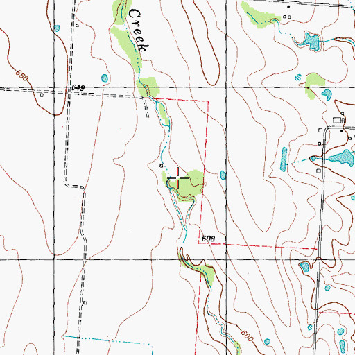 Topographic Map of Bralley Pool School, TX