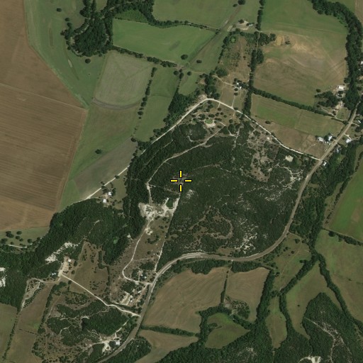 Aerial/Satellite Image of Bread Tray Mountain, TX