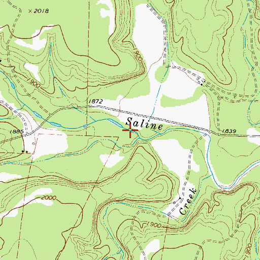 Topographic Map of Brewer Hollow, TX
