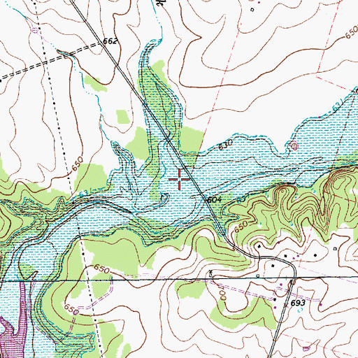 Topographic Map of Brewster Creek, TX