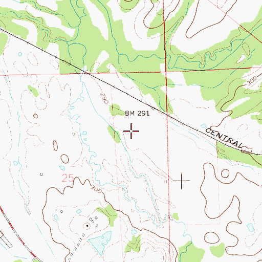 Topographic Map of Woolforks Lake (historical), AL
