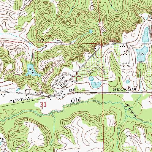 Topographic Map of Worthington Store (historical), AL