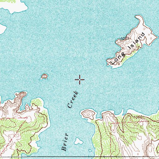 Topographic Map of Brier Creek, TX
