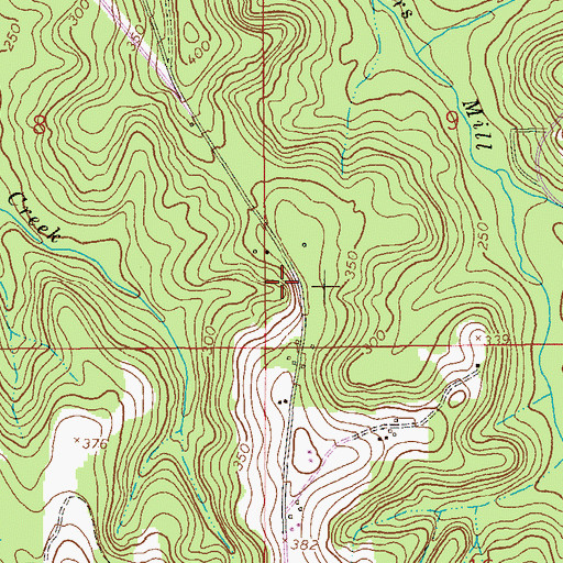 Topographic Map of Arwood School (historical), AL