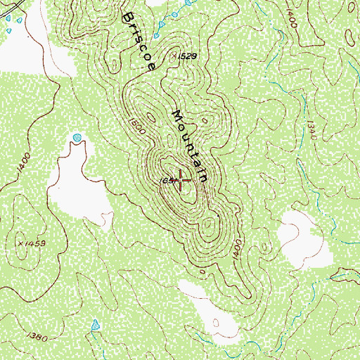 Topographic Map of Briscoe Mountain, TX