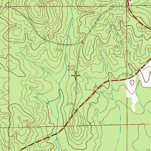 Topographic Map of Athens Church (historical), AL