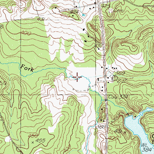 Topographic Map of Broadtree Branch, TX