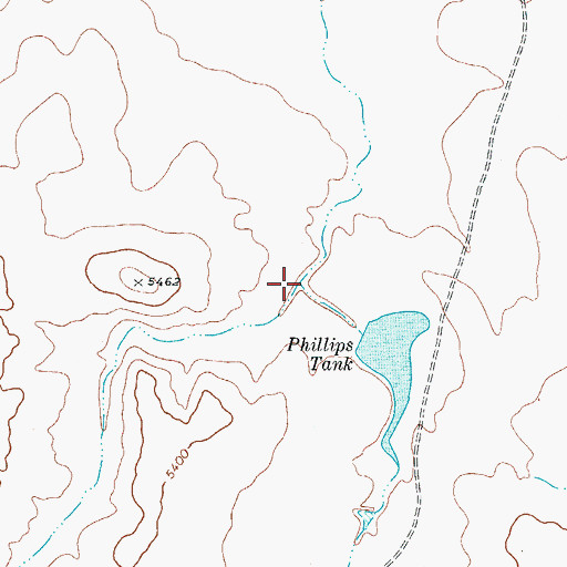 Topographic Map of Broke Tank Draw, TX