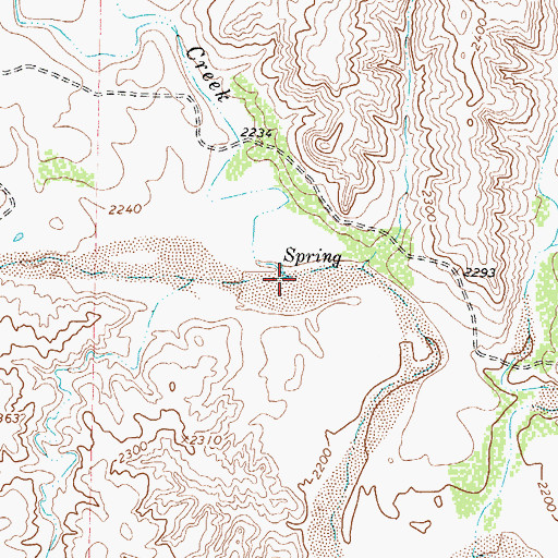 Topographic Map of Browder Creek, TX