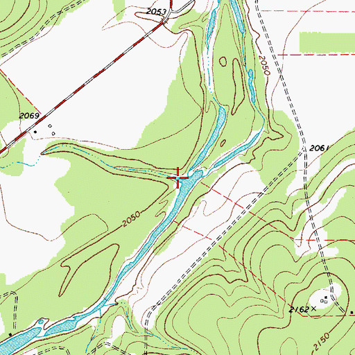 Topographic Map of Brown Hollow, TX