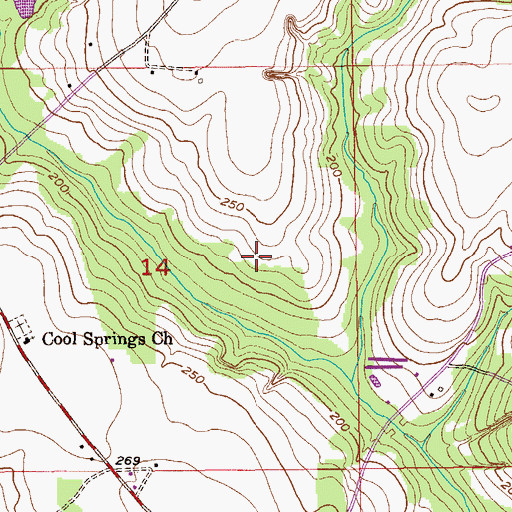 Topographic Map of Boiling Spring (historical), AL