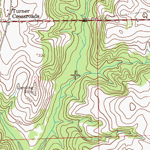 Topographic Map of Boggy Branch, AL