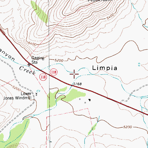 Topographic Map of Brushy Canyon, TX