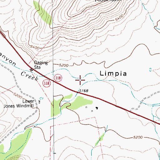 Topographic Map of Brushy Canyon, TX