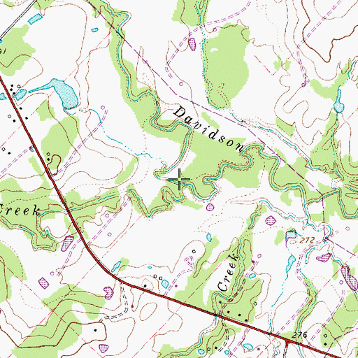Topographic Map of Brushy Creek, TX