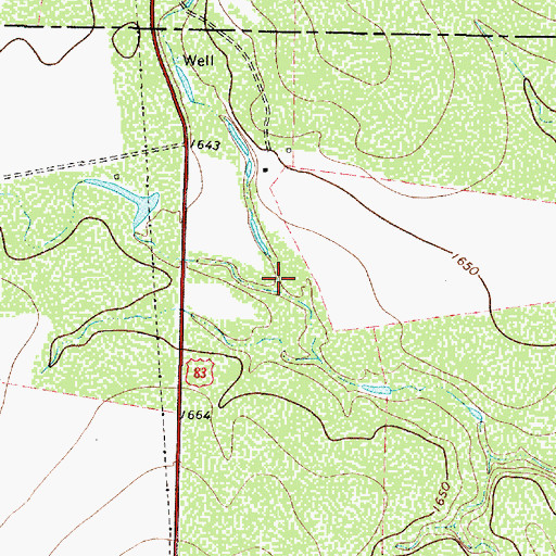Topographic Map of Brushy Creek, TX