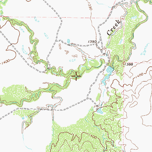 Topographic Map of Brushy Creek, TX