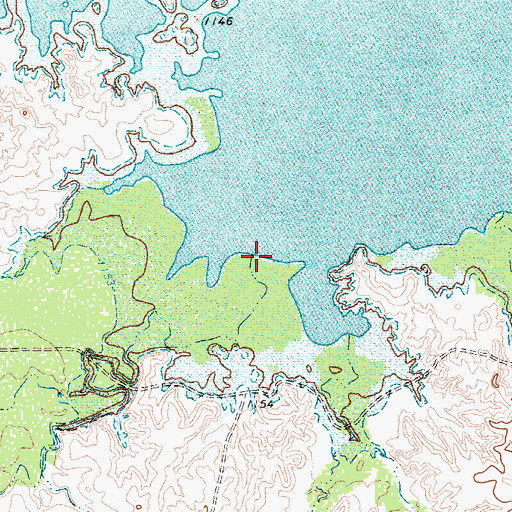 Topographic Map of Brushy Creek, TX