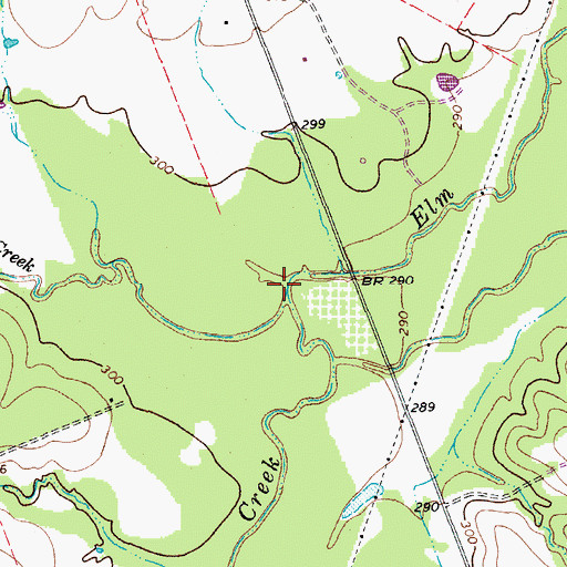 Topographic Map of Brushy Creek, TX