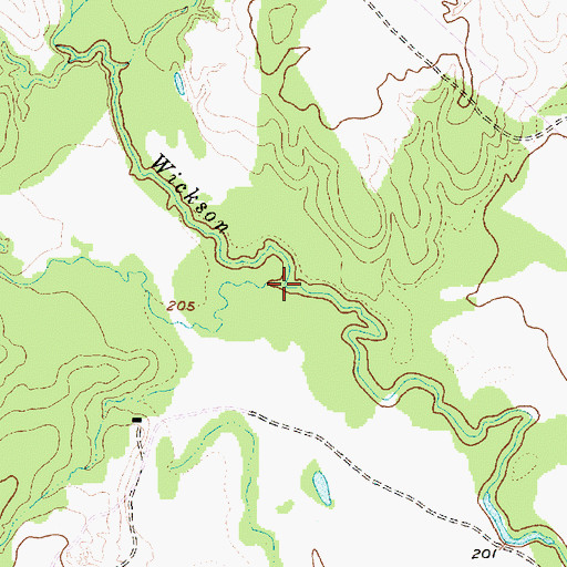 Topographic Map of Brushy Creek, TX