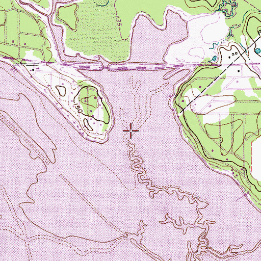 Topographic Map of Brushy Creek, TX