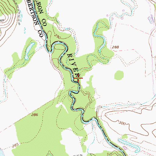 Topographic Map of Brushy Creek, TX