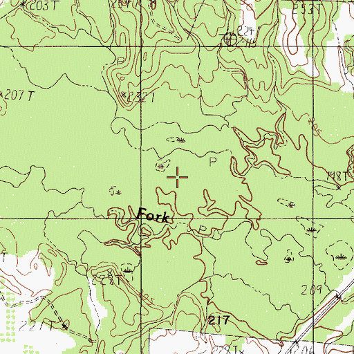 Topographic Map of Brushy Creek, TX