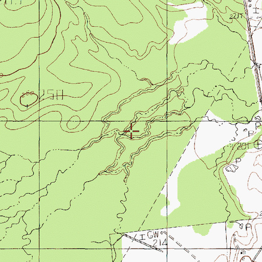 Topographic Map of Brushy Creek, TX