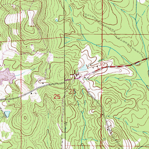 Topographic Map of Camp Humming Hills, AL