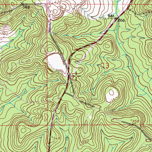 Topographic Map of Crumper School (historical), AL