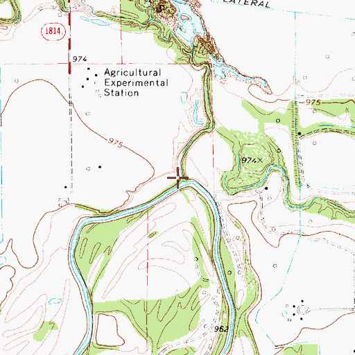Topographic Map of Buffalo Creek, TX