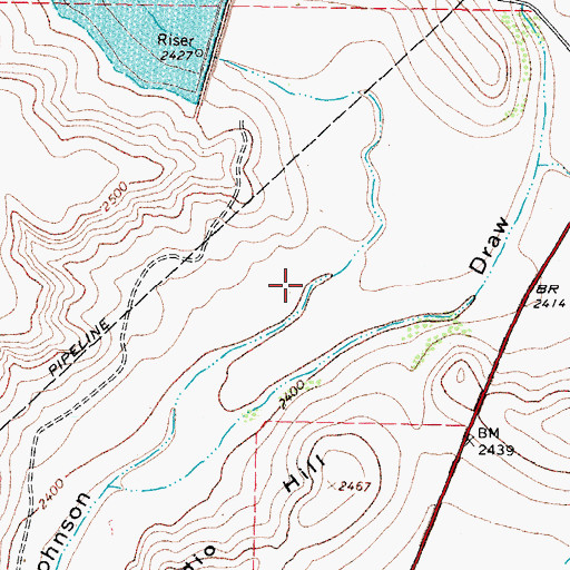 Topographic Map of Buffalo Draw, TX