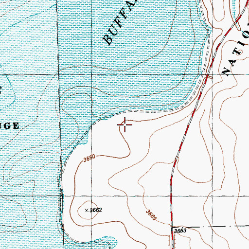 Topographic Map of Buffalo Lake National Wildlife Refuge, TX