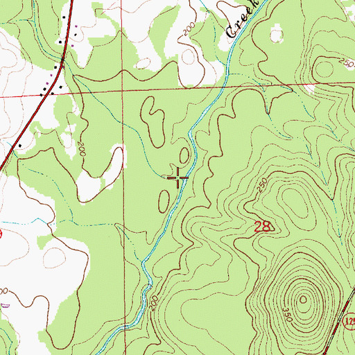 Topographic Map of Dorsey Branch, AL
