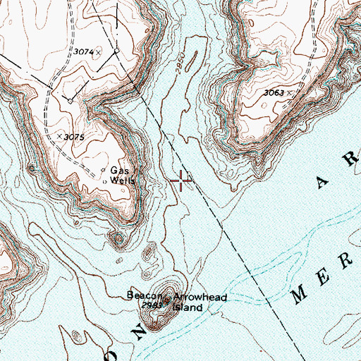Topographic Map of Bugbee Creek, TX