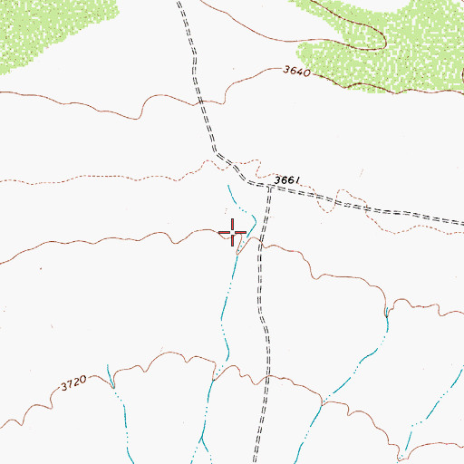 Topographic Map of Bull Canyon, TX