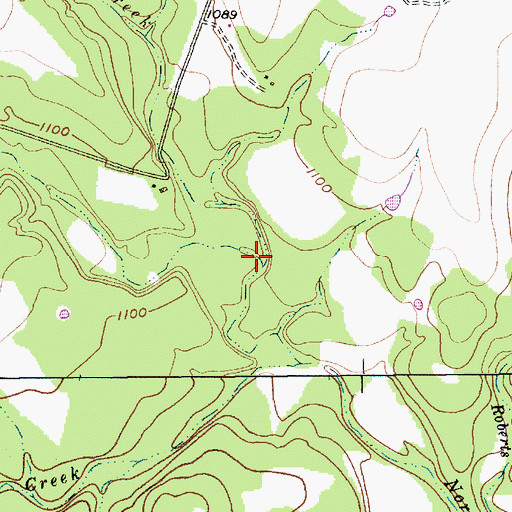 Topographic Map of Bullard Creek, TX