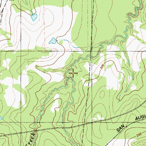 Topographic Map of Bundix Branch, TX