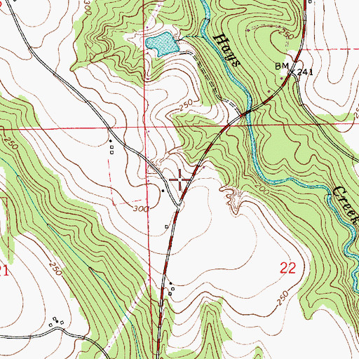 Topographic Map of Faith Chapel Church, AL