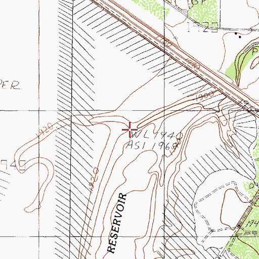 Topographic Map of Burks Creek, TX