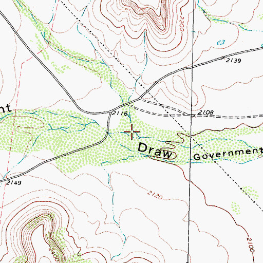 Topographic Map of Burnt Canyon, TX