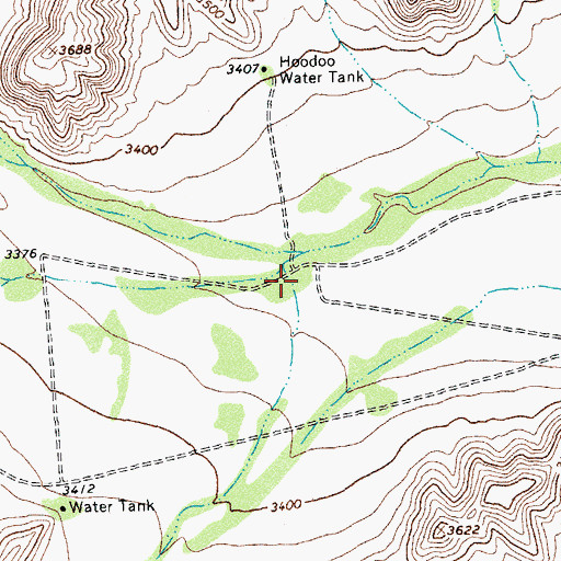 Topographic Map of Busher Canyon, TX
