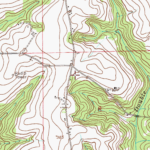Topographic Map of Harp School (historical), AL